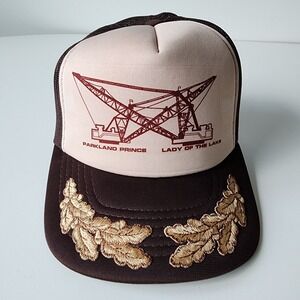 Vintage Parkland Prince Trucker Hat Mesh Cap Snap Back Construction Oilfield 80s